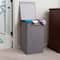 Household Essentials Gray Moisture-Resistant Laundry Hamper with Magnetic Lid & Removable Mesh Liner